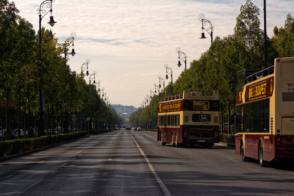 Andrassy Avenue from Heroes Square