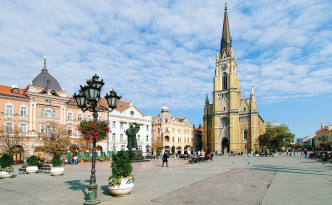 The main square of Novi Sad