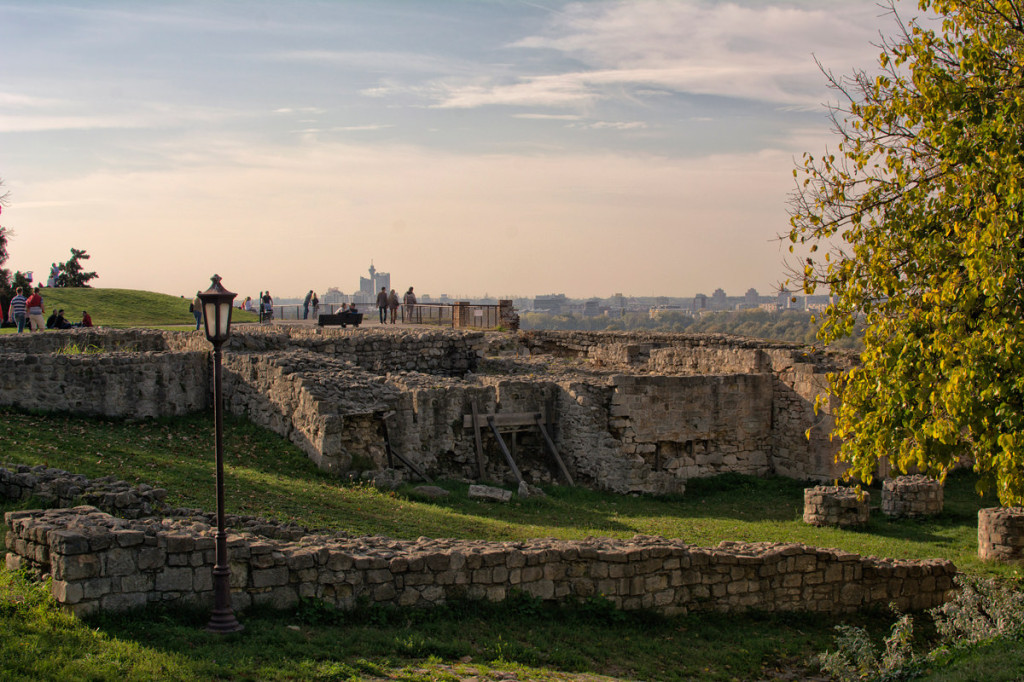 Beautiful Kalmegdan and the remains of the Belgrade Fortress